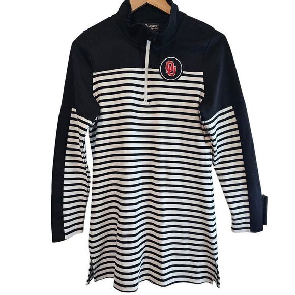 Oklahoma University Sweater Womens Size Small Gameday Couture Sooners Striped - Picture 1 of 8